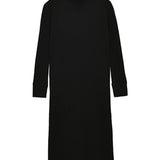 Rib Turtleneck Maxi Dress_Black