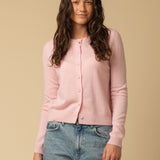 Round Neck Cardigan_Pink Blush