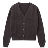 Classic V Neck Cardigan_Mocha