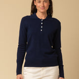 Classic Polo Sweater_Navy