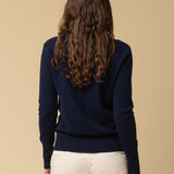 Classic Polo Sweater_Navy