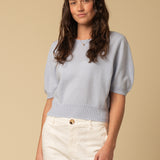 Puff Shortsleeve Top_Baby Blue