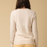 Classic Crew Neck Sweater_Vintage White