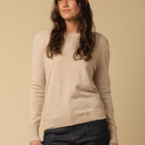 Classic Crew Neck Sweater_Oatmeal