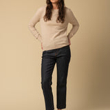 Classic Crew Neck Sweater_Oatmeal