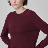 Classic Crew Neck Sweater_Burgundy