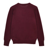 Classic Crew Neck Sweater_Burgundy