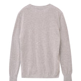 Deep V Neck Sweater_Oatmeal