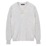 Deep V Neck Sweater_Grey