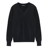 Deep V Neck Sweater_Black