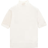 High Neck Shortsleeve_Vintage White