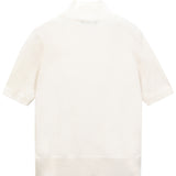 High Neck Shortsleeve_Vintage White