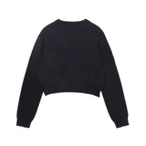 Crop Long Sleeve Sweater_Black