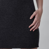 Cashmere Mini Skirt_Graphite