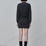 Cashmere Mini Skirt_Graphite