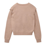 Detachable Sleeve Top_Camel