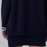 Cashmere Mini Skirt_Navy