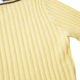 Boat Neck Ribbed Sweater_Butter